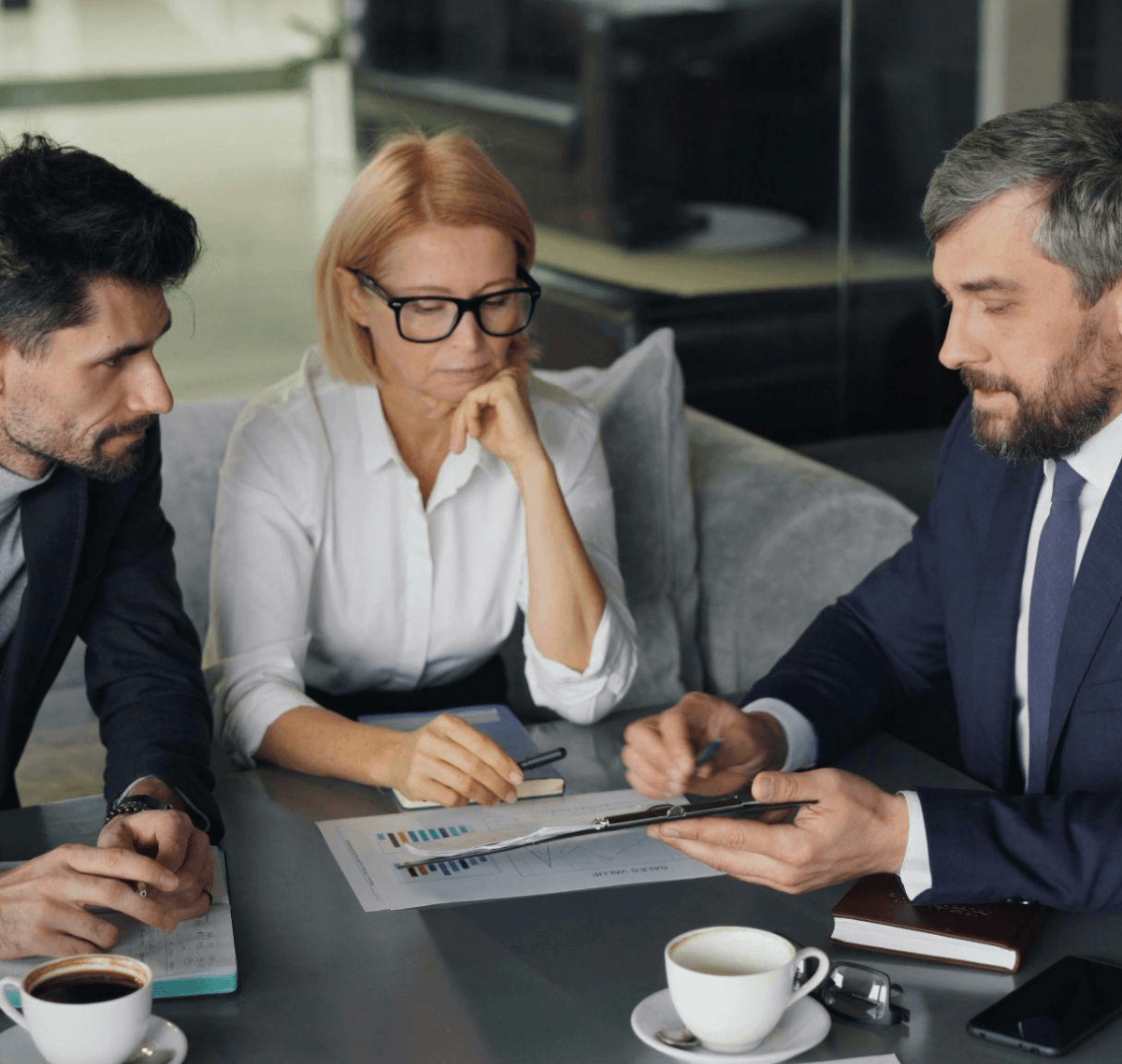 Boardroom review session